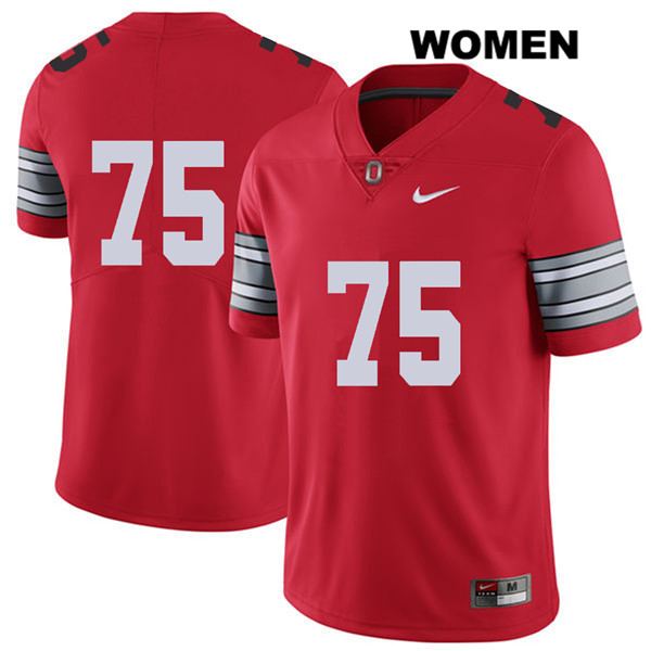 Ohio State Buckeyes Women's Thayer Munford #75 Red Authentic Nike 2018 Spring Game No Name College NCAA Stitched Football Jersey DQ19C12MH